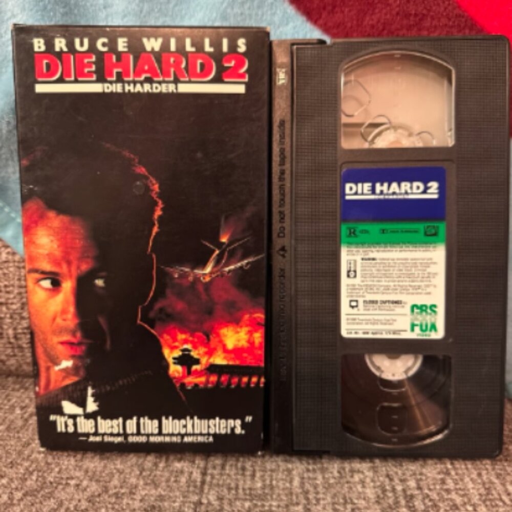 Die Hard 2 Die Harder VHS Bruce Willis 1990s 90s